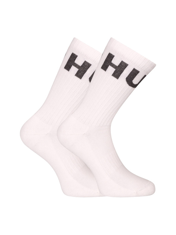 HUGO Set de trei - ciorapi HUGO înalți albi