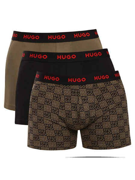HUGO Set de trei - boxeri bărbătești HUGO multicolori