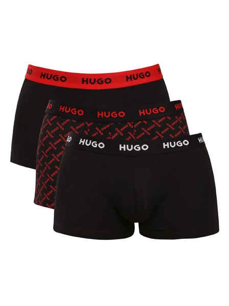 HUGO Set de trei - boxeri bărbătești HUGO multicolori