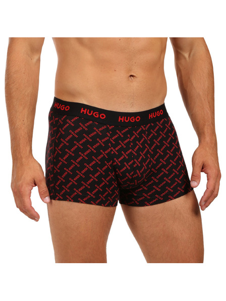 HUGO Set de trei - boxeri bărbătești HUGO multicolori