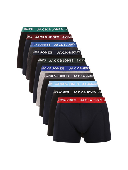 Jack & Jones Set de zece - boxeri bărbătești Jack and Jones multicolori (12189937-navy/black)