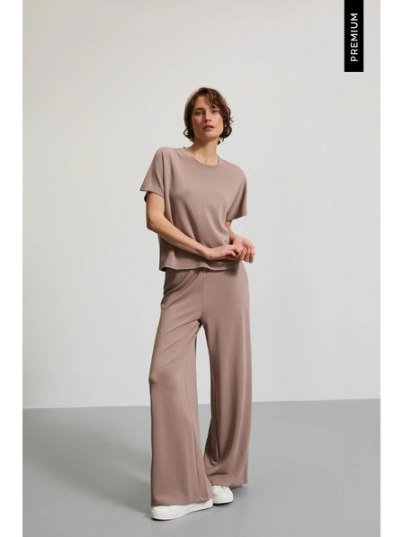Moodo Pantaloni de trening din modal bej Moodo