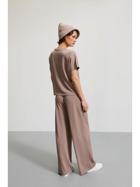 Moodo Pantaloni de trening din modal bej Moodo