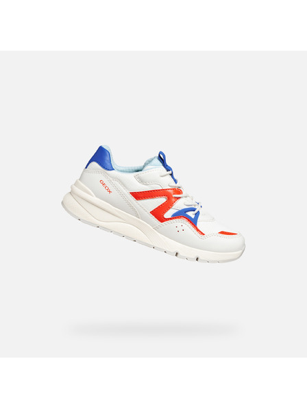 Geox Adidași albi pentru băieți Geox Rooner