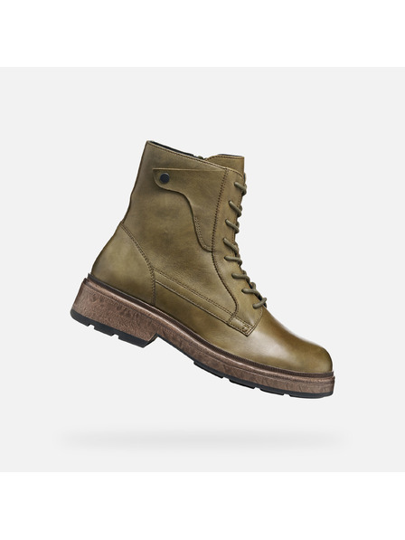 Geox Cizmă femeiască Geox Swelen culoare cachi