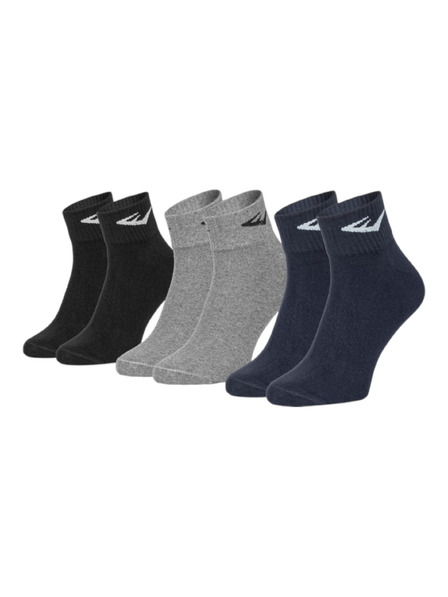 Everlast Set de trei - șosete Everlast scurte multicolori