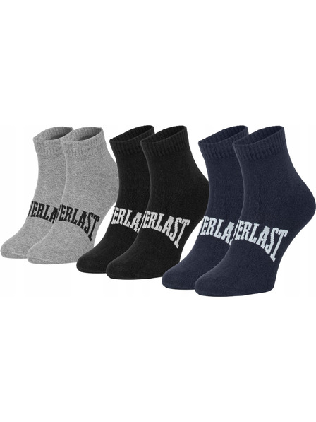 Everlast Set de trei - șosete Everlast scurte multicolori