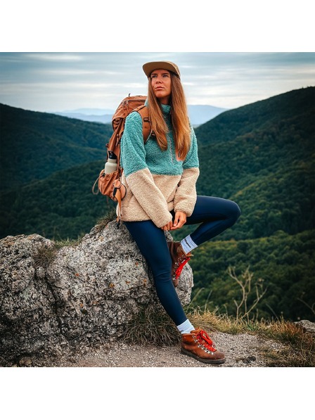 Horsefeathers Bluză fleece pentru femei Elvira - frosty green