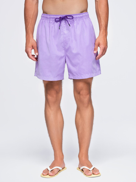 Ombre Clothing Pantaloni de baie bărbătești din țesătură cu suprafață mată – violet V6 OM-SRSS-0216 Ombre Clothing