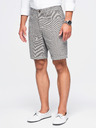 Ombre Clothing Șort bărbătesc structurat REGULAR FIT – gri-maro V1 OM-SRCS-0189 Ombre Clothing