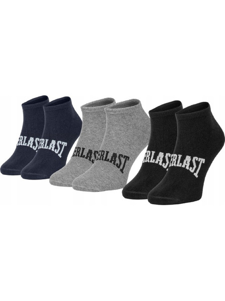 Everlast Set de trei - șosete Everlast scurte multicolori