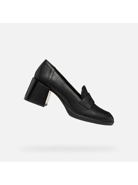 Geox Pantofi cu toc negri pentru femei Geox Walk Pleasure 55T