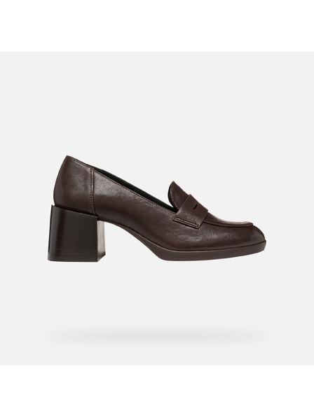 Geox Pantofi cu toc maro închis pentru femei Geox Walk Pleasure 55T