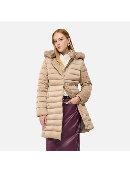 Geox Jachetă din puf bej pentru femei Geox Bettanie