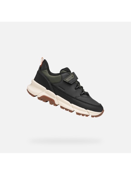 Geox Adidași negri pentru băieți Geox Flexyper Plus