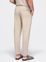 Ombre Clothing Pantaloni chino din vâscoză pentru bărbați cu elastic la talie – bej V3 OM-PACP-0306 Ombre Clothing