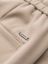 Ombre Clothing Pantaloni chino din vâscoză pentru bărbați cu elastic la talie – bej V3 OM-PACP-0306 Ombre Clothing