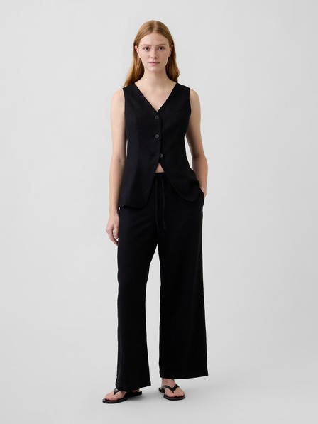 GAP Pantaloni Wide-Leg din amestec de in GAP