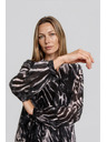 Moodo Cămașă neagră cu model Moodo