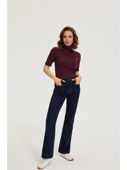 Moodo Blugi bootcut albastru închis Moodo