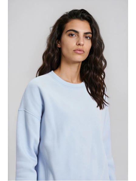 Moodo Fleece neted albastru deschis Moodo