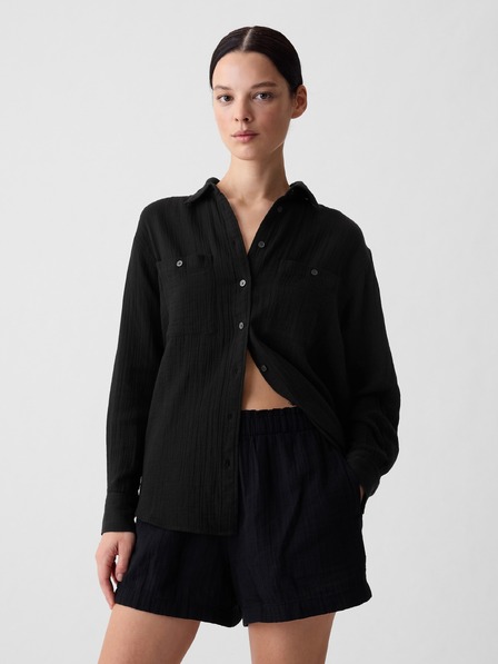 GAP Cămașă oversize din muselină GAP