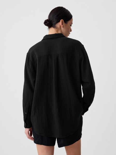 GAP Cămașă oversize din muselină GAP
