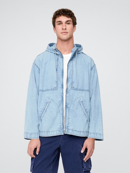 GAP Jachetă oversize din denim Ripstop GAP