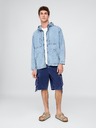 GAP Jachetă oversize din denim Ripstop GAP