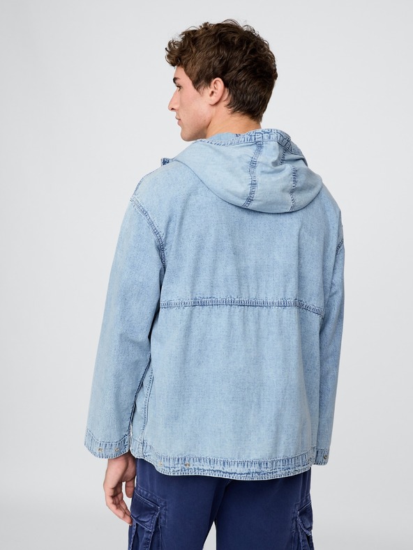 GAP Jachetă oversize din denim Ripstop GAP