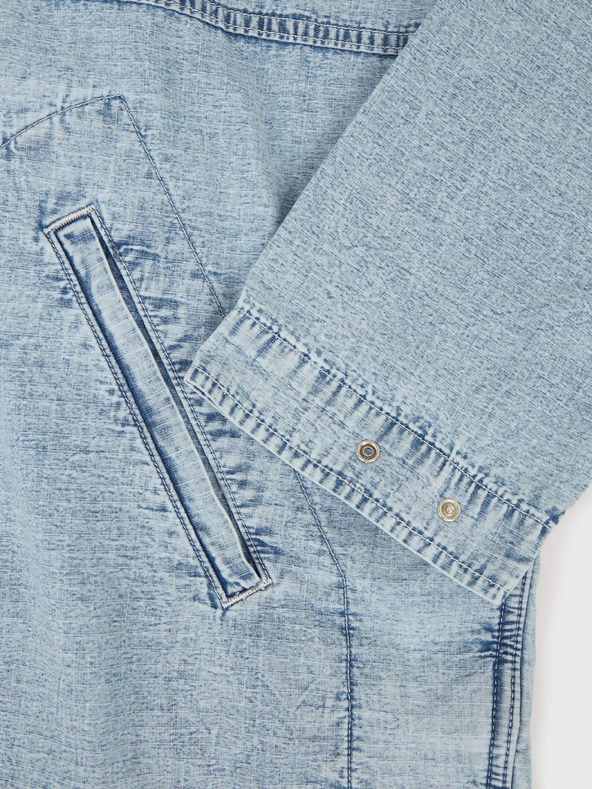 GAP Jachetă oversize din denim Ripstop GAP