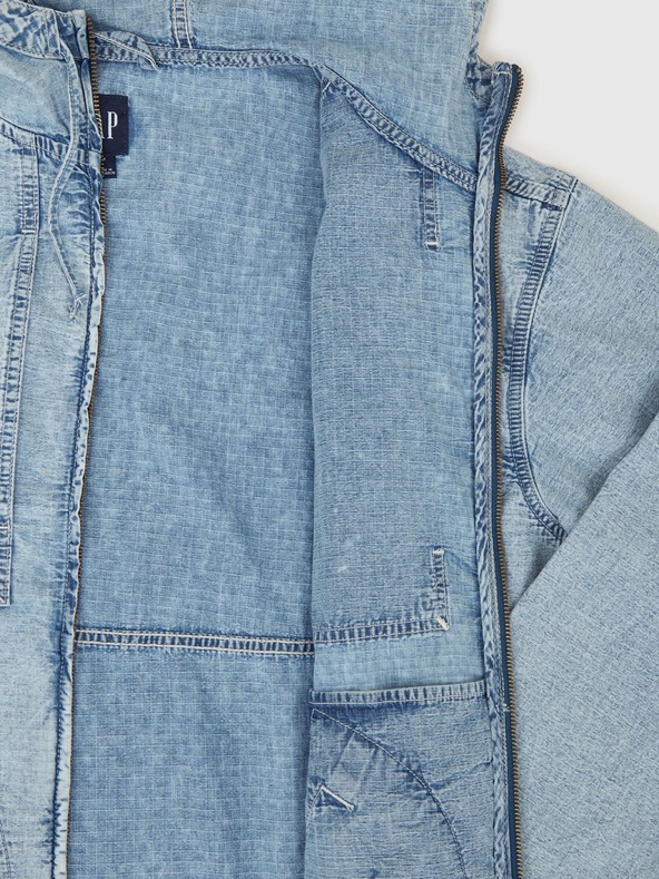 GAP Jachetă oversize din denim Ripstop GAP