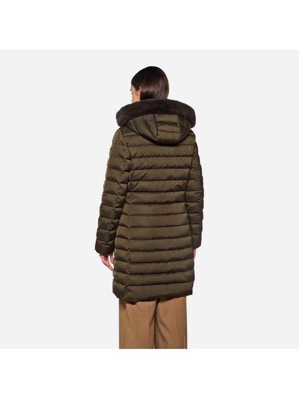 Geox Geox Bettanie jachetă cu puf pentru femei khaki