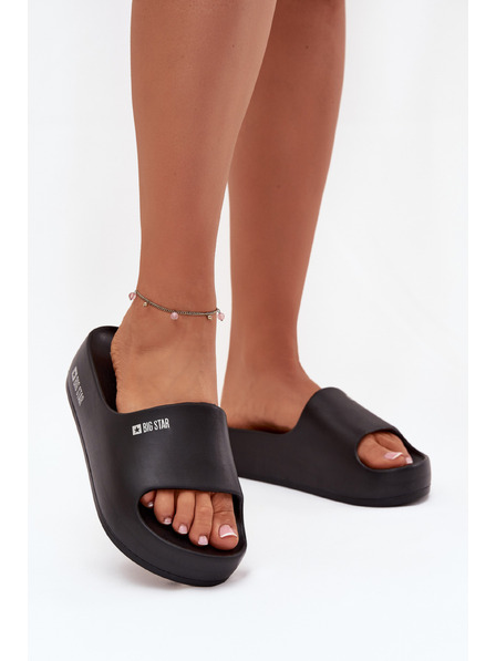 BIG STAR SHOES Papuci pentru femei pe platformă masivă Big Star – negri