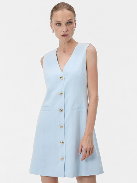 Orsay Rochie-cămașă scurtă pentru femei albastru deschis în linie A, c