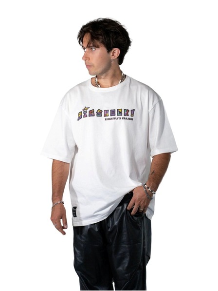 Meatfly Meatfly tricou unisex Big Shock Krajdos White