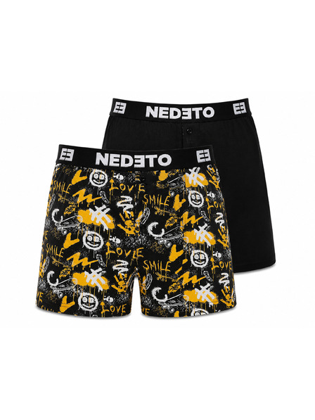 Nedeto Set de două - chiloți Nedeto multicolor pentru bărbați