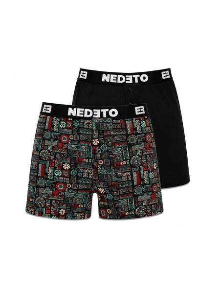 Nedeto Set de două - chiloți Nedeto multicolor pentru bărbați