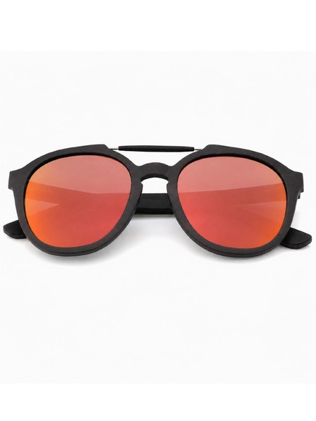 VEYREY Ochelari de soare VeyRey Wooden Polarized Oval Maple Red