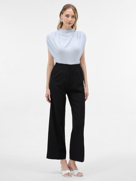 Orsay Tricou pentru femei albastru deschis cu guler ridicat ORSAY