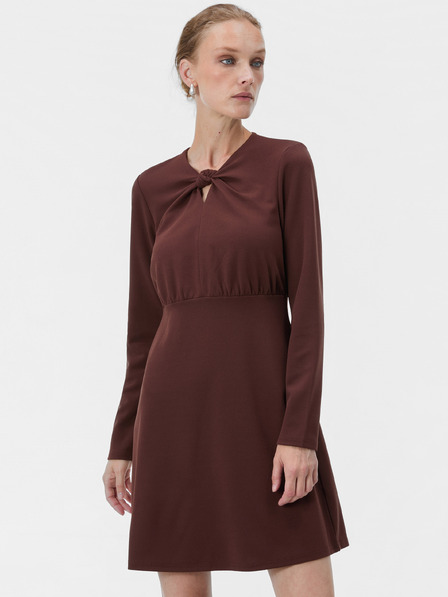 Orsay Rochie scurtă maro pentru femei, în croială A, cu mâneci lungi ORS