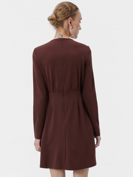 Orsay Rochie scurtă maro pentru femei, în croială A, cu mâneci lungi ORS