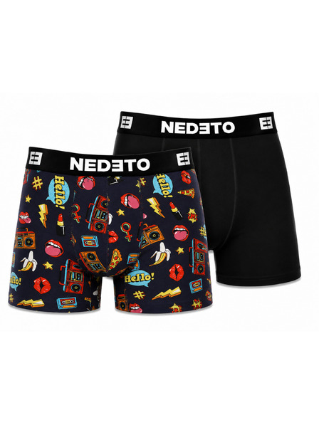 Nedeto Set de doi - boxeri bărbătești Nedeto multicolori