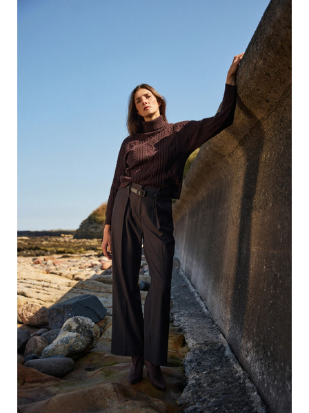 Moodo Pantaloni eleganți cu plată Moodo