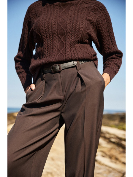 Moodo Pantaloni eleganți cu plată Moodo