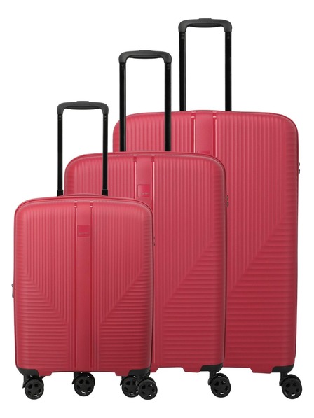 Travelite Set de valize de călătorie Travelite Air Stripe S exp, M exp, L Red