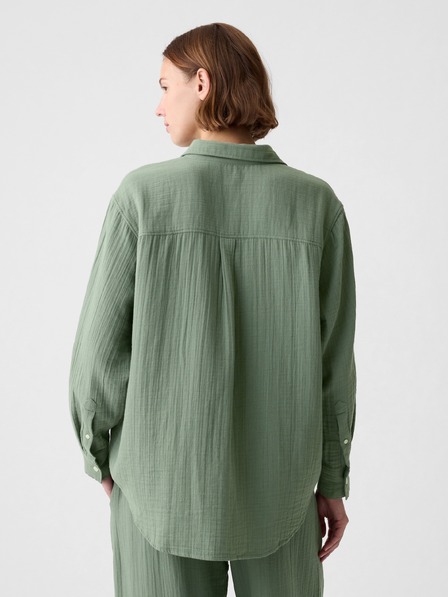 GAP Cămașă oversize din muselină GAP