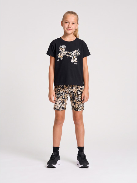 Under Armour Set pentru fete Under Armour UA PRINTED BIKE SHORT SET-BLK