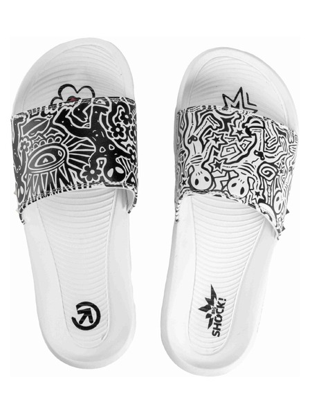 Meatfly Meatfly papuci Tonny Big Shock White / Black