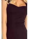 numoco Rochie cu mâneci - negru